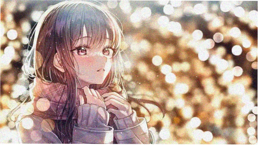 策展封面第一期 樱色制服少女侧脸构图